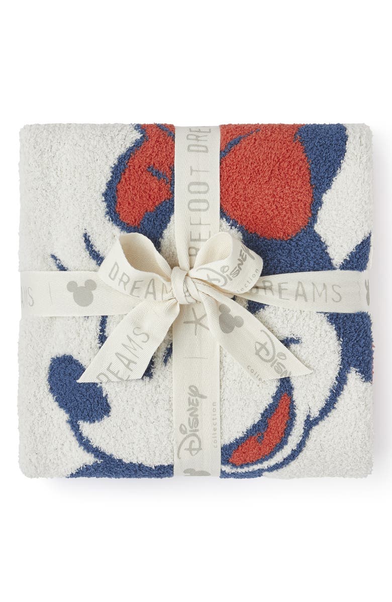 Barefoot Dreams<sup
®</sup
 x Disney<sup
®</sup
 Minnie Mouse CozyChic<sup
®</sup
 Love Stroller Blanket, Alternate, color, Cream Multi