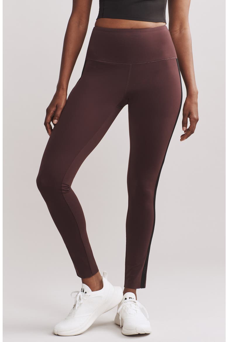 Alpine Fleece Leggings, Main, color, BROWN BERRY