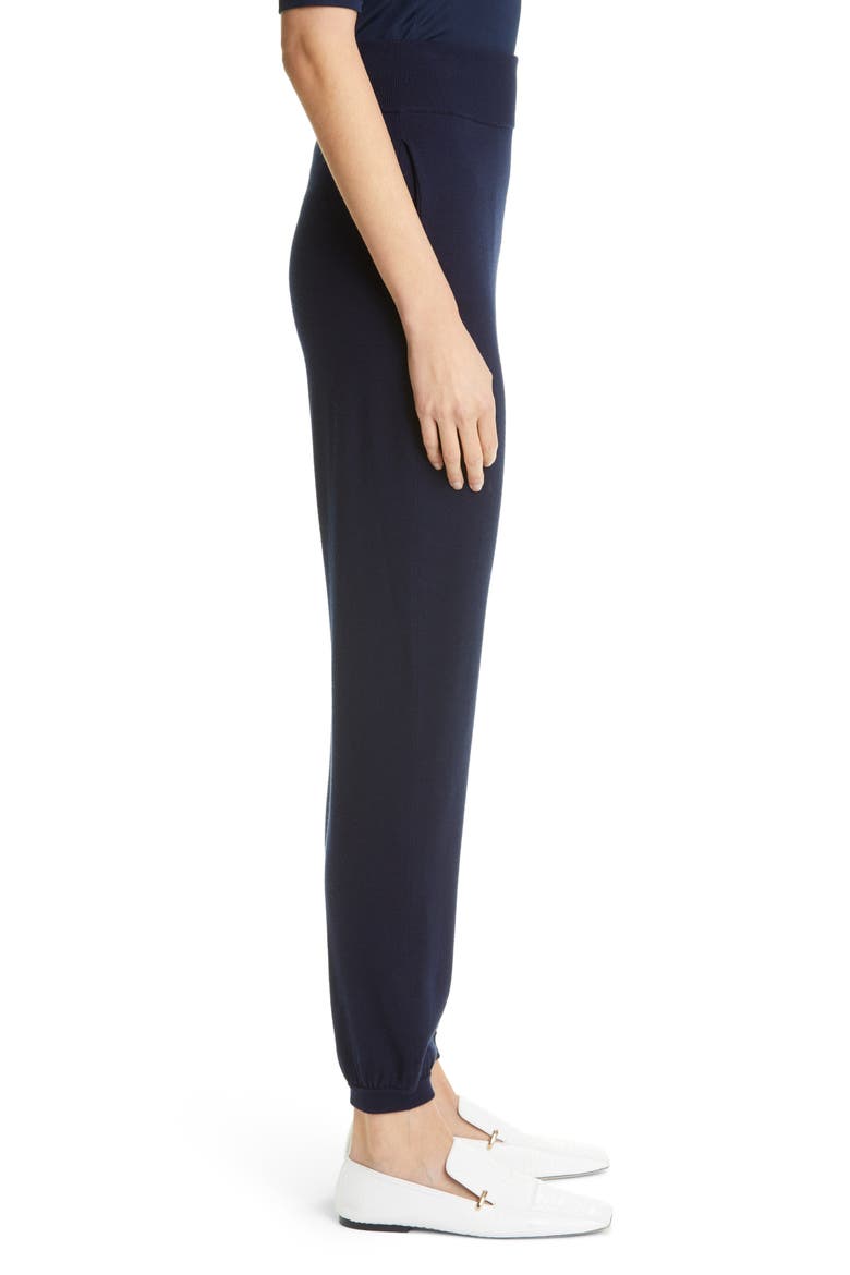 Wool & Silk Knit Joggers, Alternate, color, NAVY