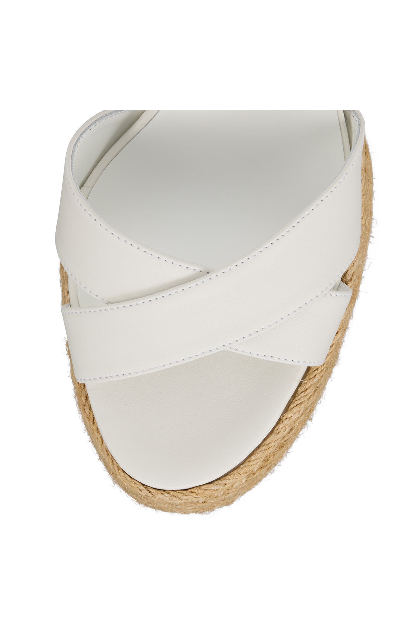 Christian Louboutin Calakala Espadrille Platform Sandal, Alternate, color, Bianco/ Lin Bianco