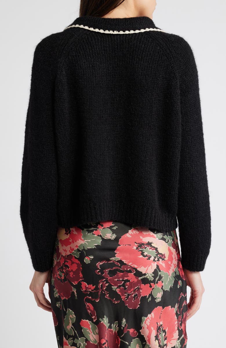 THE GREAT. Blanket Stitch Alpaca Blend Sweater, Alternate, color, 