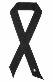 Givenchy 4G Silk Jacquard Skinny Scarf