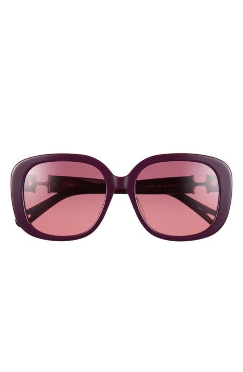 56mm Square Sunglasses