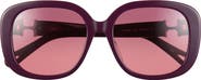 Chloé 56mm Square Sunglasses