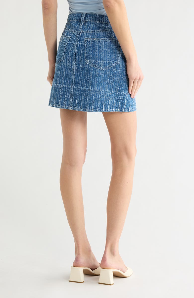 L'AGENCE Jolene Denim Miniskirt, Alternate, color, Everson