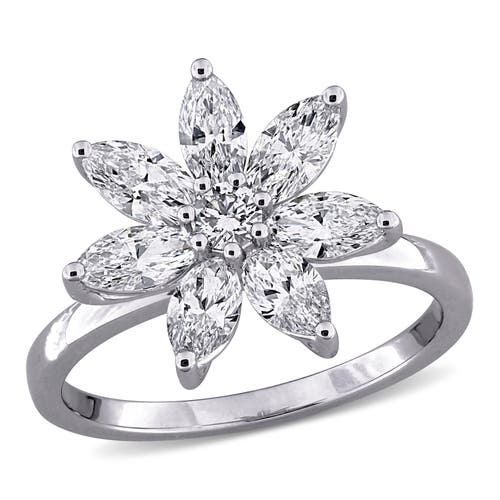 Julianna B. 1-1/2 CTW Lab-Grown Diamond Flower Ring 14k in White Gold  product