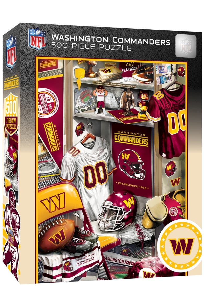 Washington Commanders Locker 500 Puzzle, Main, color, Multicolor