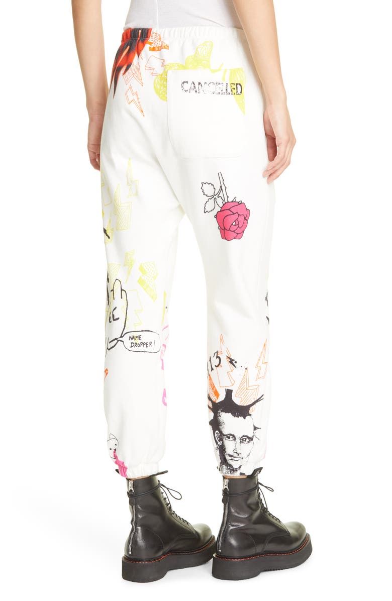 R13 Graffiti Drop Sweatpants, Alternate, color, 