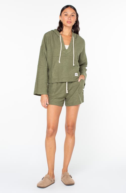 Roxy Rich Coast Hoodie In Green