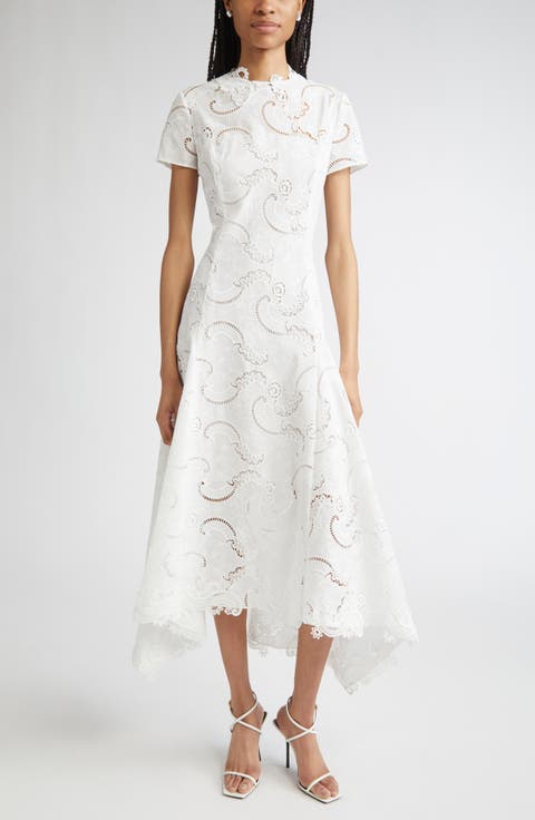 【Oscar de la Renta】SALEお早めに★スカロップ ミディドレス Oscar de la Renta Cocktail & Party Dresses