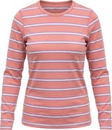46227 Striped Crew Neck Long Sleeve Tee