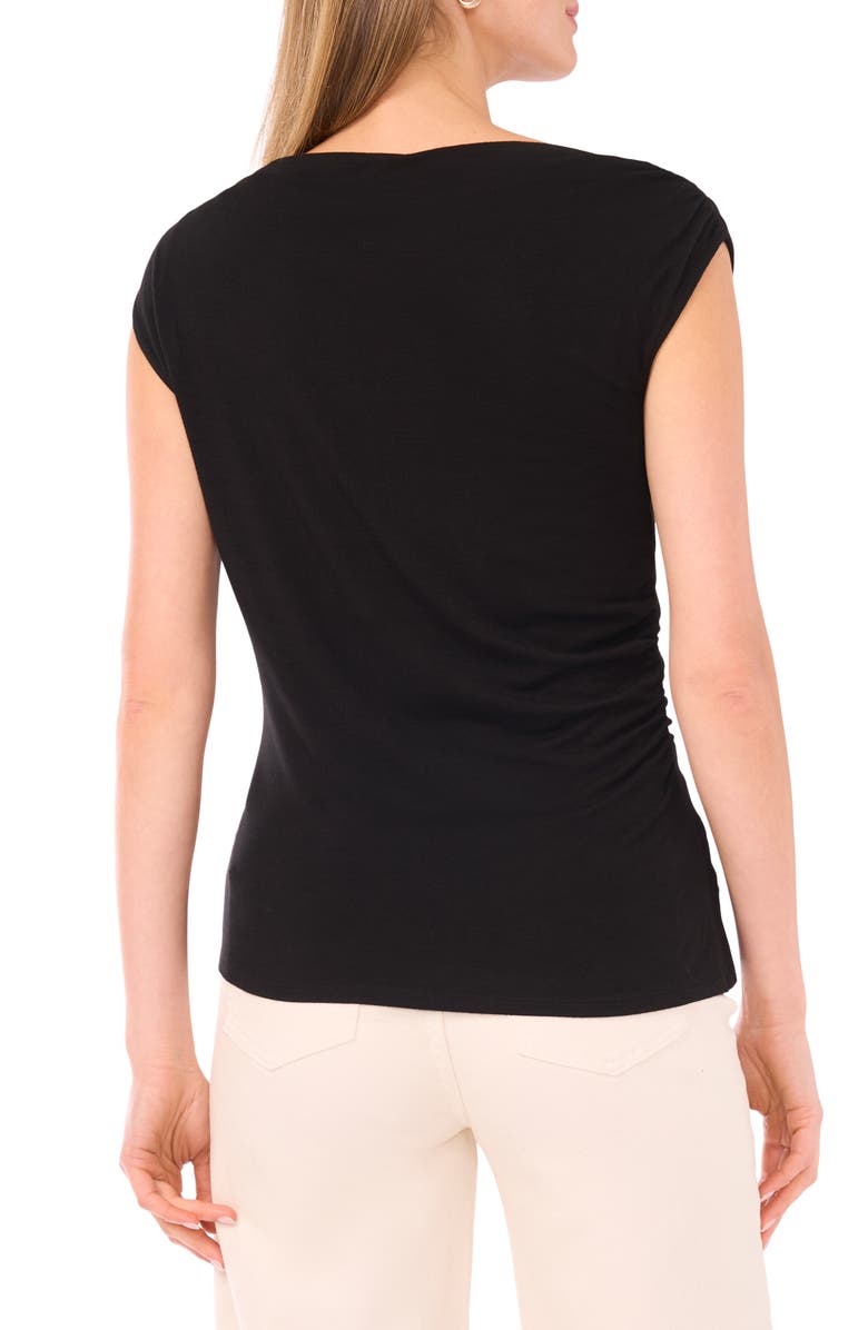 Halogen<sup>®</sup> Cowl Neck Sleeveless Top, Alternate, color, Rich Black