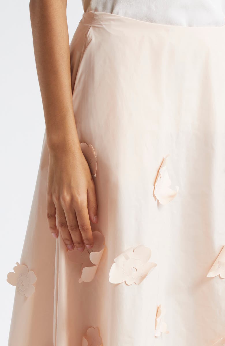 Marimekko Kumarrus Unikko Floral Appliqué Maxi Skirt, Alternate, color,