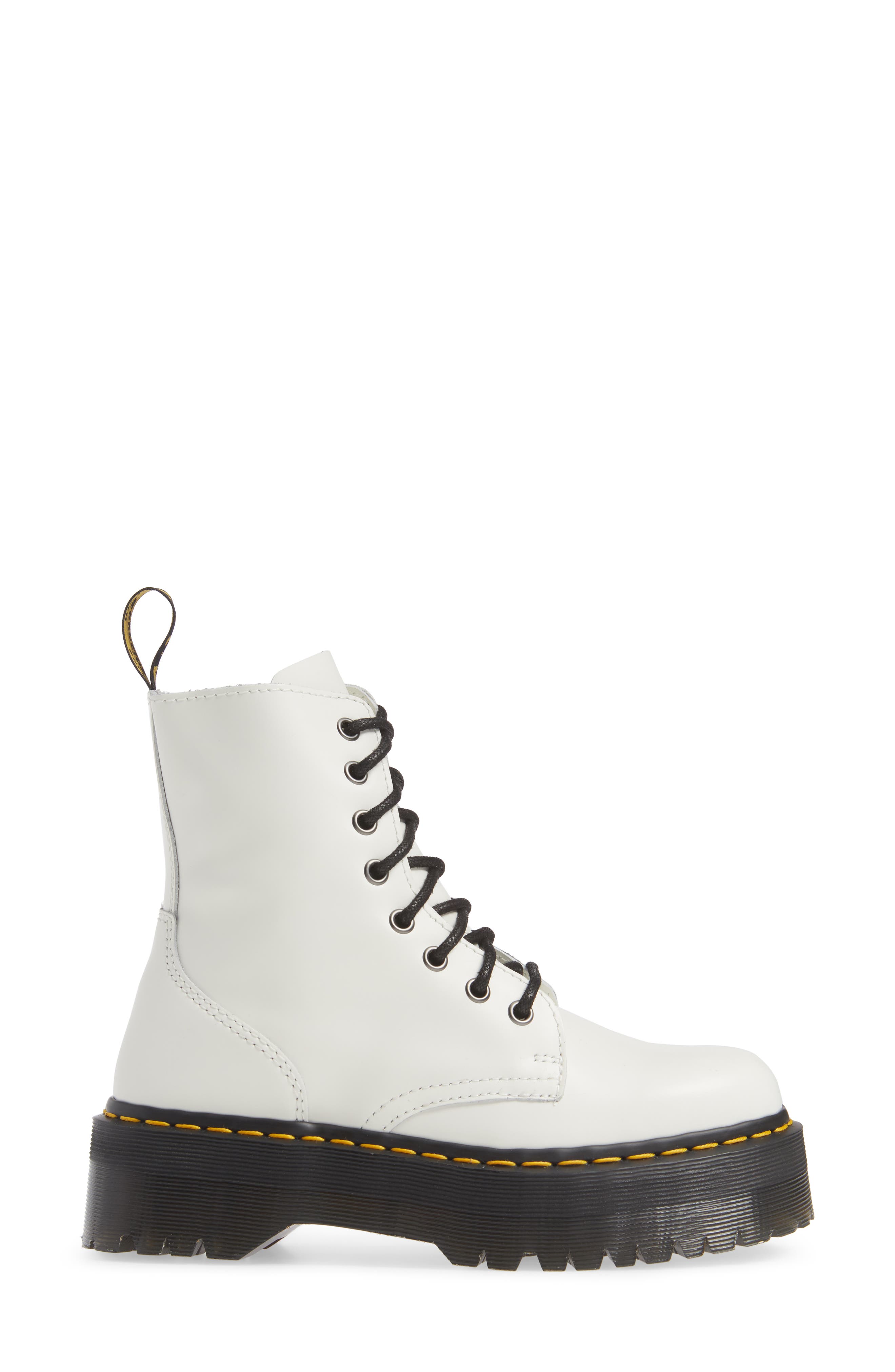 Gender Inclusive Jadon Platform Boot, Alternate, color, WHITE SMOOTH LEATHER