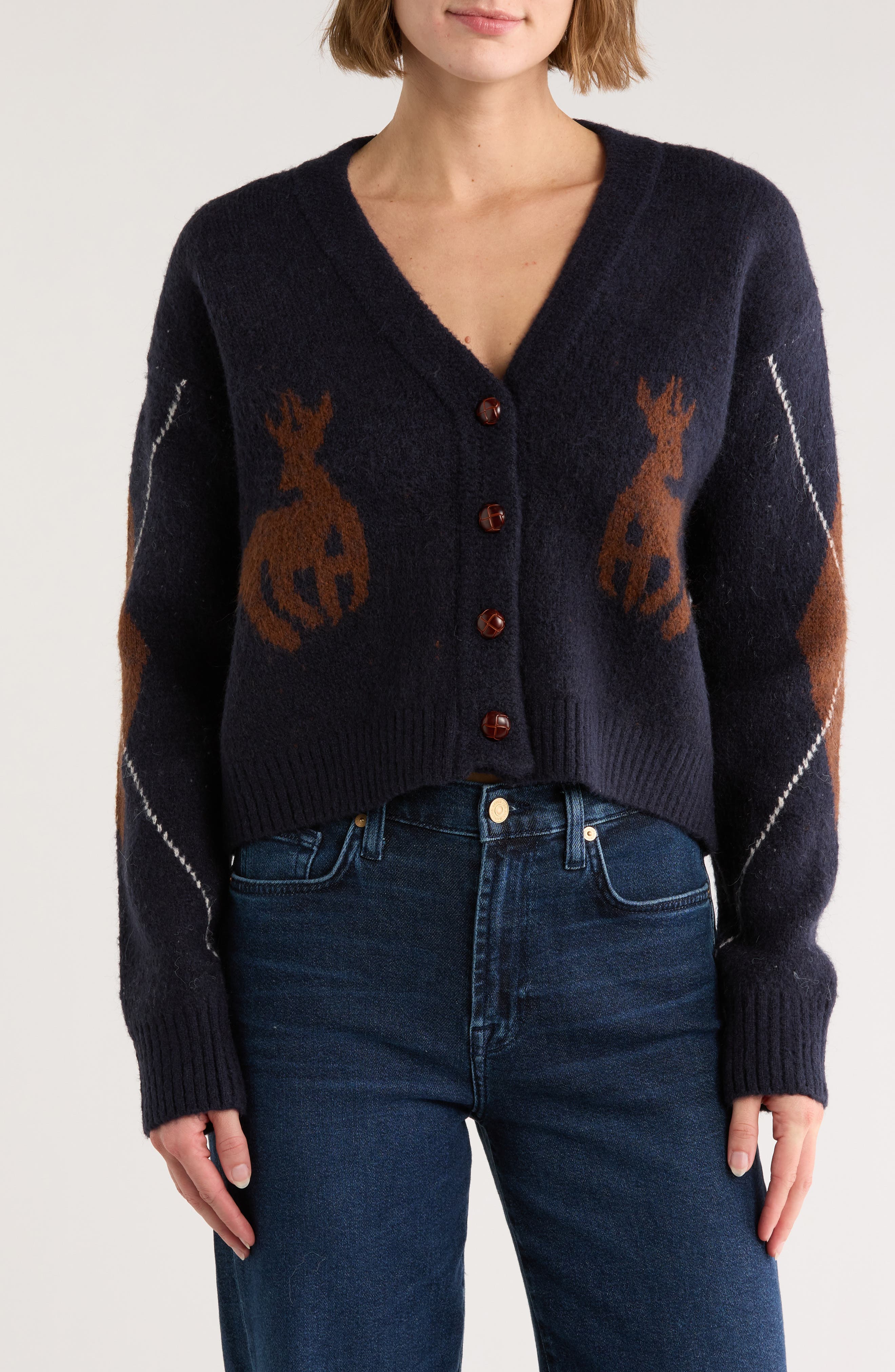 INTERNATIONAL DESIGNER Crop Cardigan