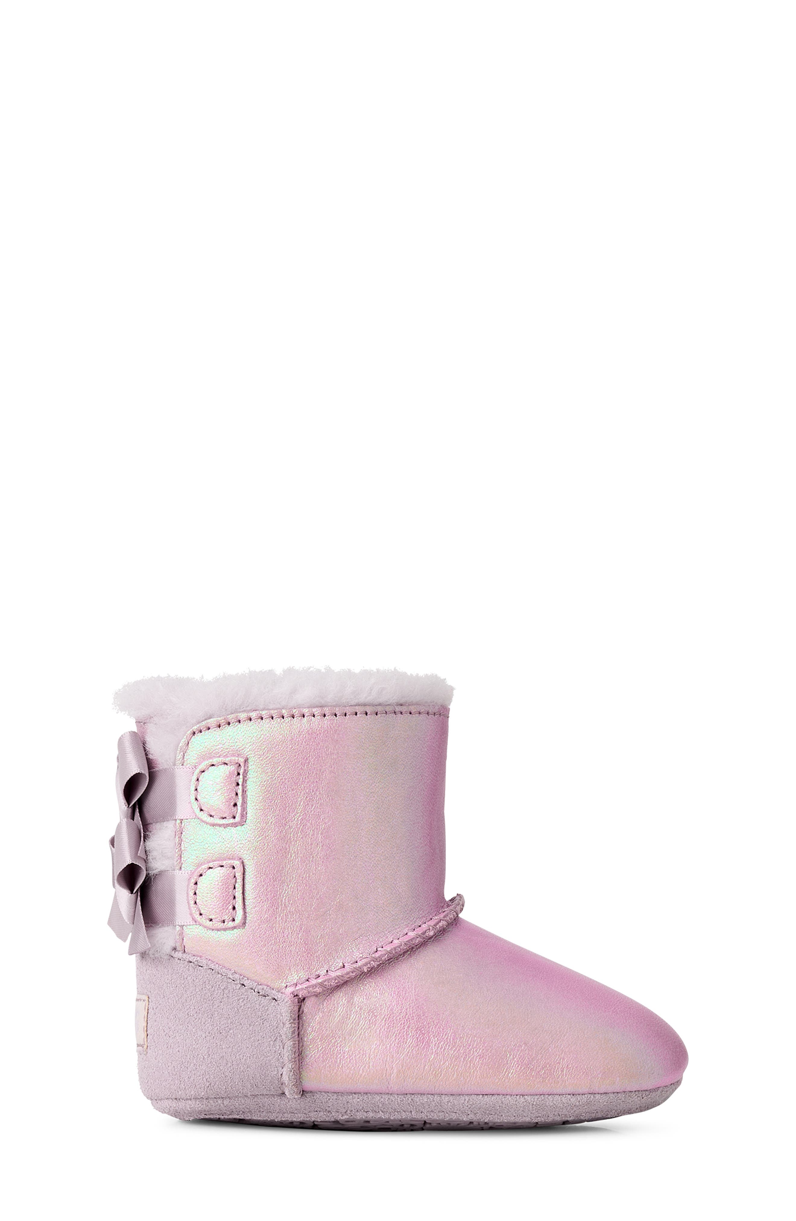 Kids' Baby Bailey Bow Frosted Boot, Alternate, color, LAVENDER SMOKE