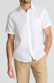 UNTUCKit Cameron Solid Wrinkle Resistant Linen Button-Up Shirt