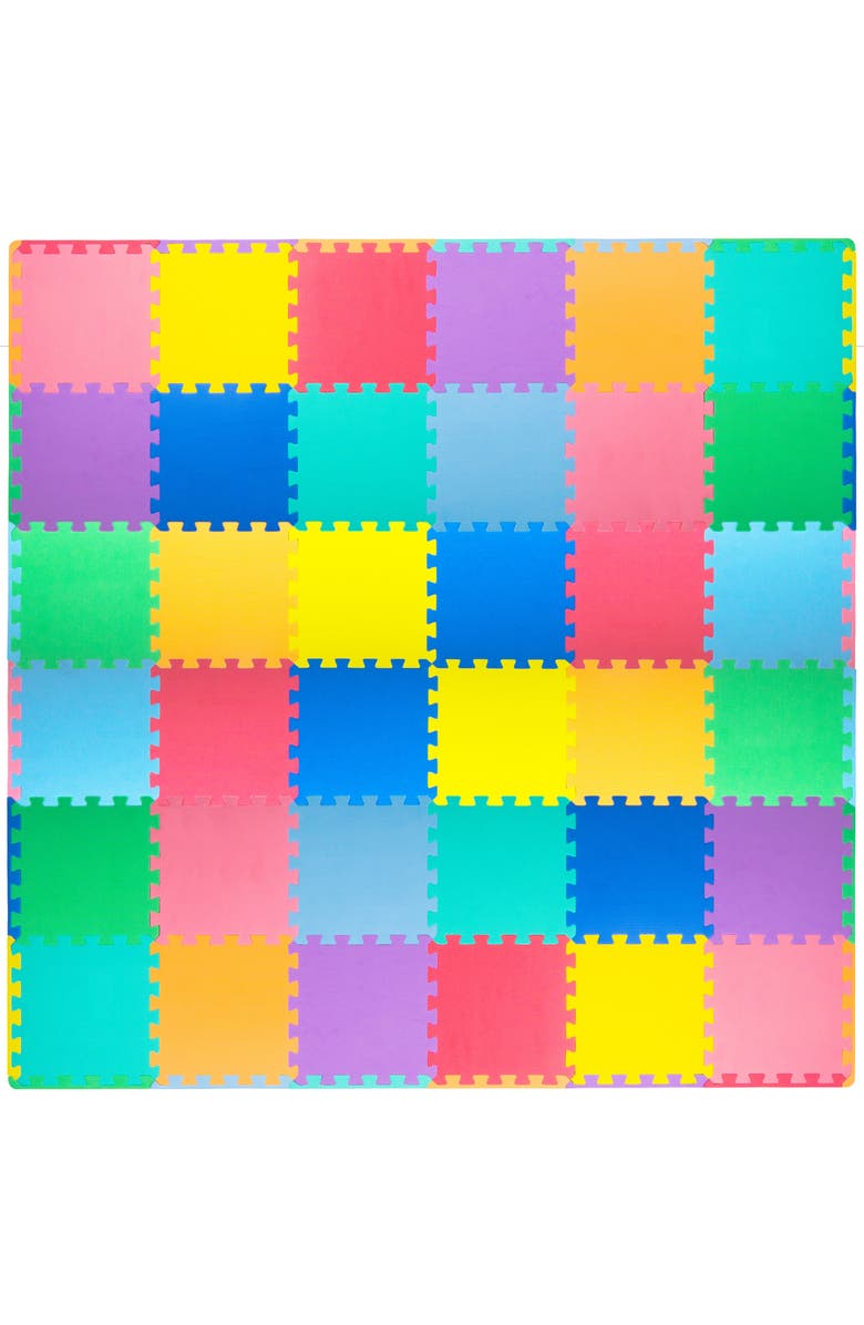 ProsourceFit Kids Solid Floor Play Mat, Main, color, Multicolor