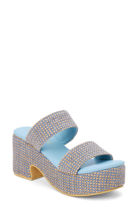 Ocean Ave Espadrille Platform Slide Sandal (Women)