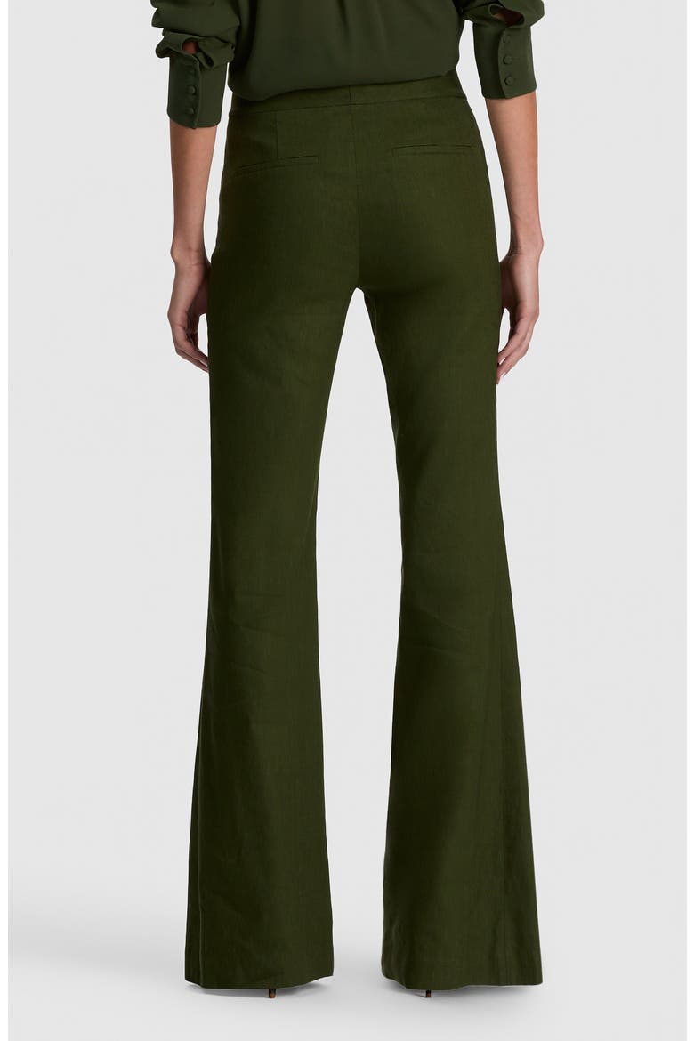 Andrew Linen Blend Bootcut Pants, Alternate, color, DARK FERN