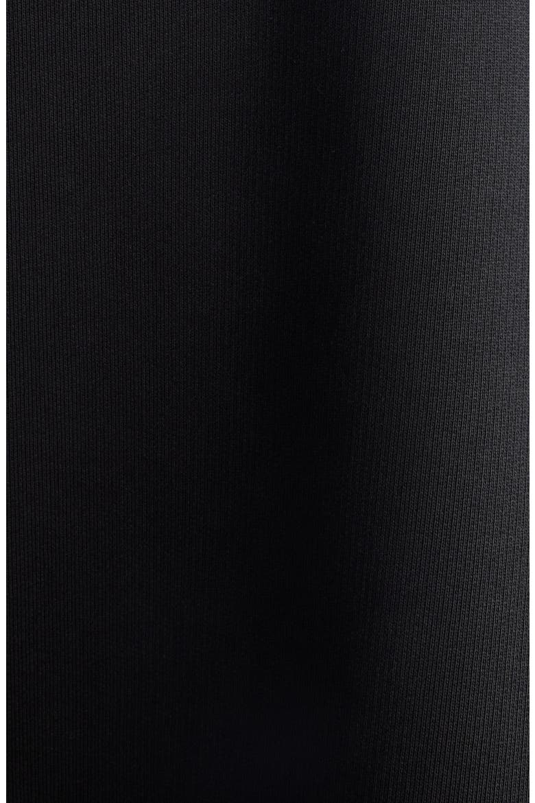 Crystal Logo Crop Cotton Archetype Fleece Hoodie, Alternate, color, 1000 BLACK