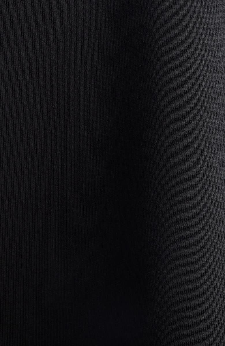 Balenciaga Crystal Logo Crop Cotton Archetype Fleece Hoodie, Alternate, color, 