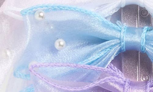 Capelli New York Kids' Assorted 4-pack Bows In Blue Pale Multi