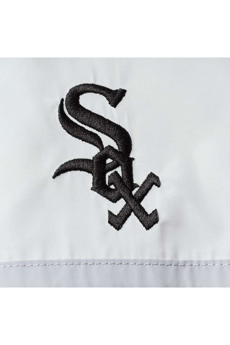 Women's The Wild Collective Black Chicago White Sox Colorblock Track Raglan Full-Zip Jacket, Alternate, color, Black