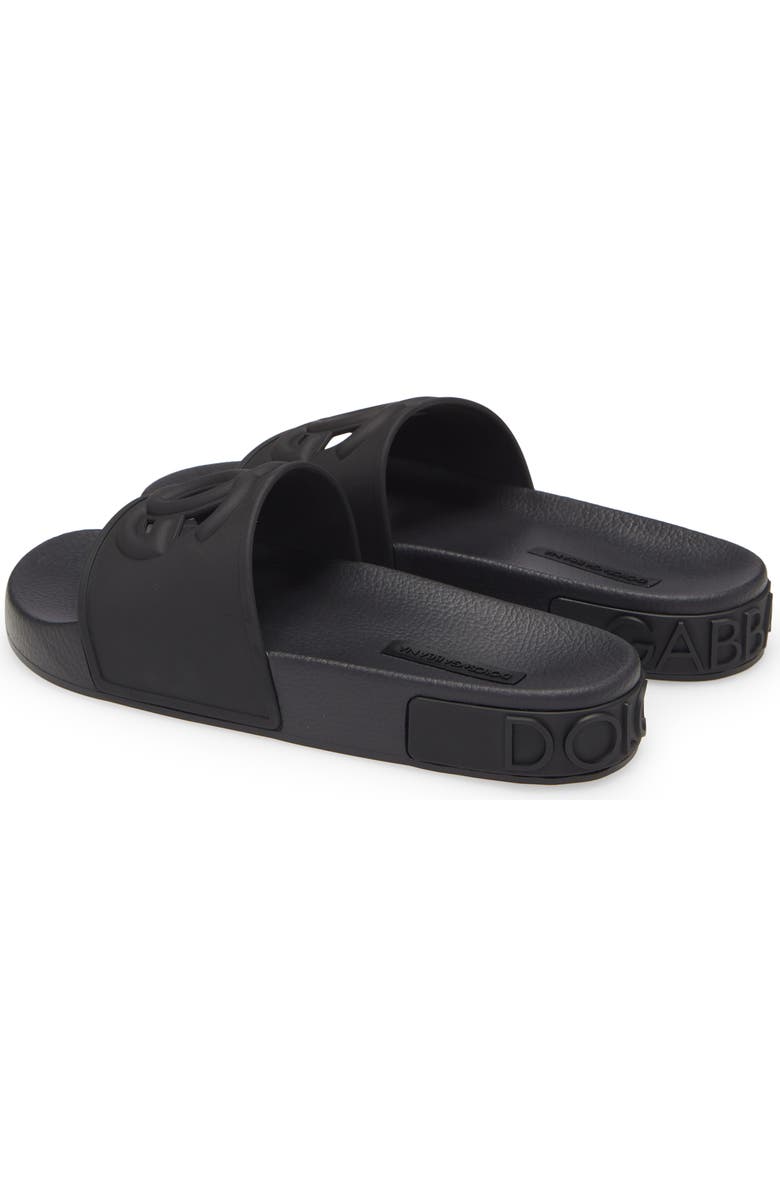 Dolce&Gabbana Beachwear Cutout Slide Sandal, Alternate, color,