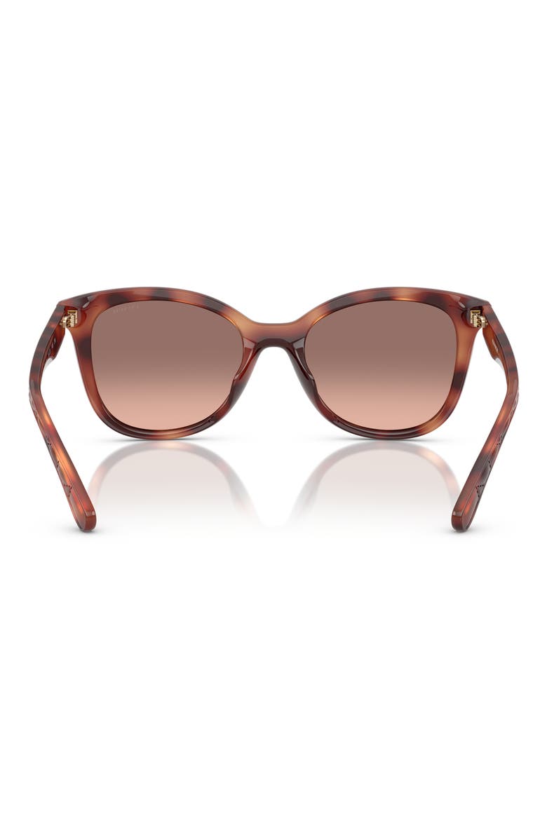 55mm Square Sunglasses, Alternate, color, CARAMEL TORTOISE / BROWN PINK