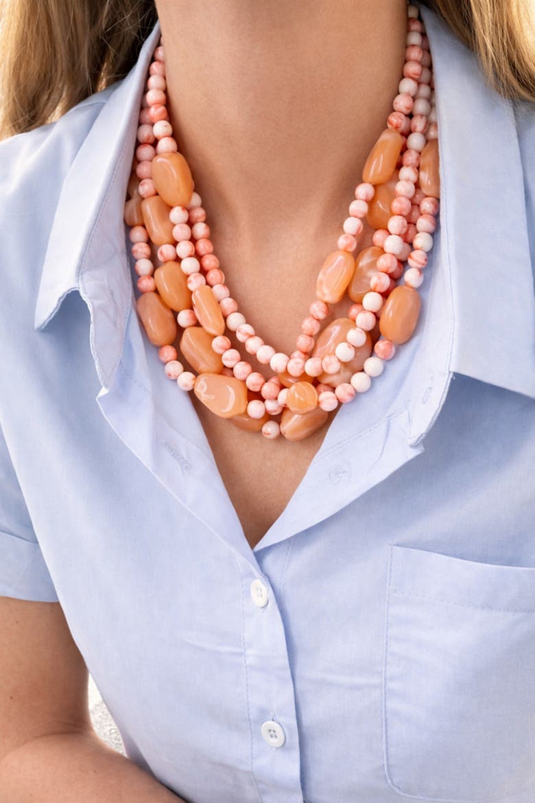 The Creamsicle Necklace, Alternate, color, Orange