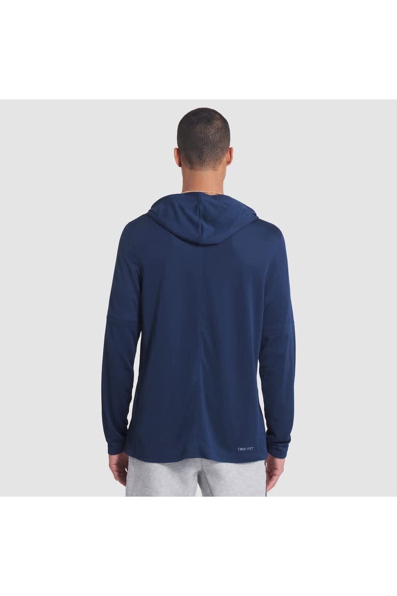 Men's Nike College Navy Seattle Seahawks 2025 Rivalries Collection Sideline Dri-FIT Long Sleeve Hoodie T-Shirt, Alternate, color, College Navy