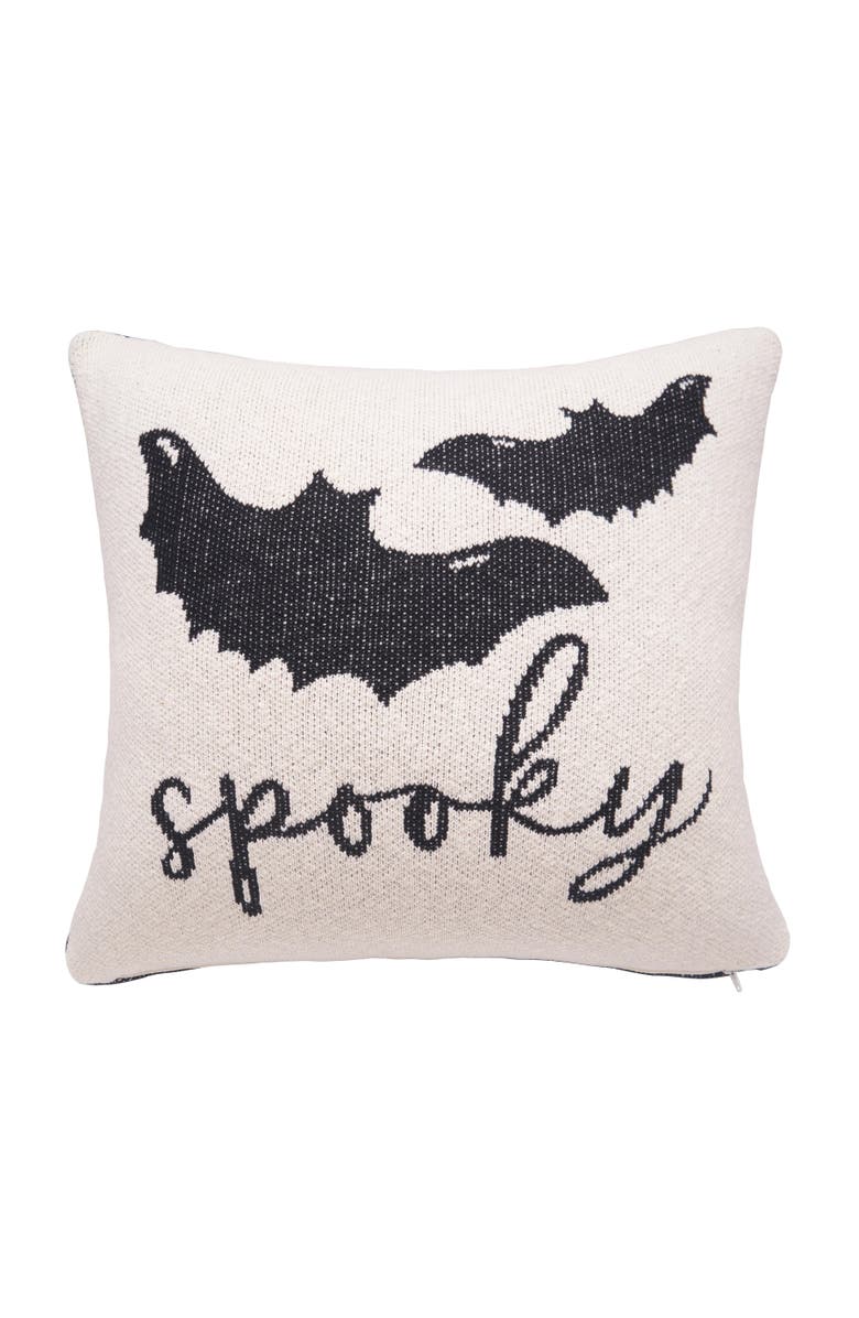 C&F Home Bats Reversible Halloween Knitted Pillow, 20" x 20", Alternate, color,