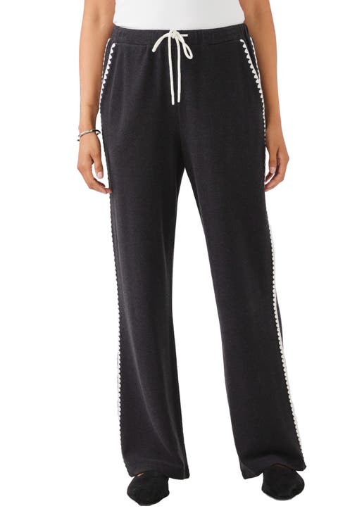 Edge Stitch Wide Leg Sweatpants