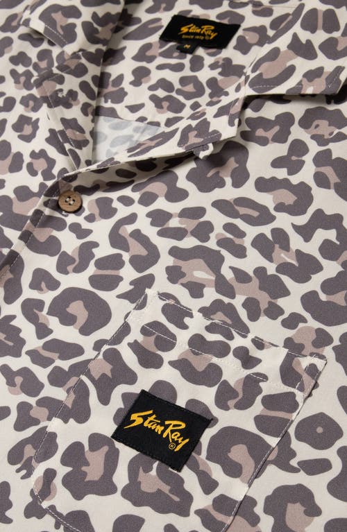 Stan Ray Tour Leopard Print Camp Shirt In Leopard Camo