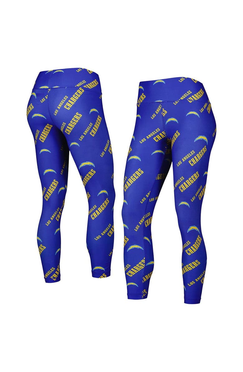 CONCEPTS SPORT Women's Concepts Sport Royal Los Angeles Chargers Breakthrough Allover Print Lounge Leggings, Main, color, Royal
