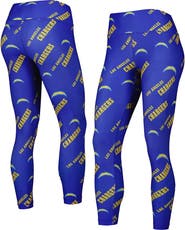CONCEPTS SPORT Women's Concepts Sport Royal Los Angeles Chargers Breakthrough Allover Print Lounge Leggings