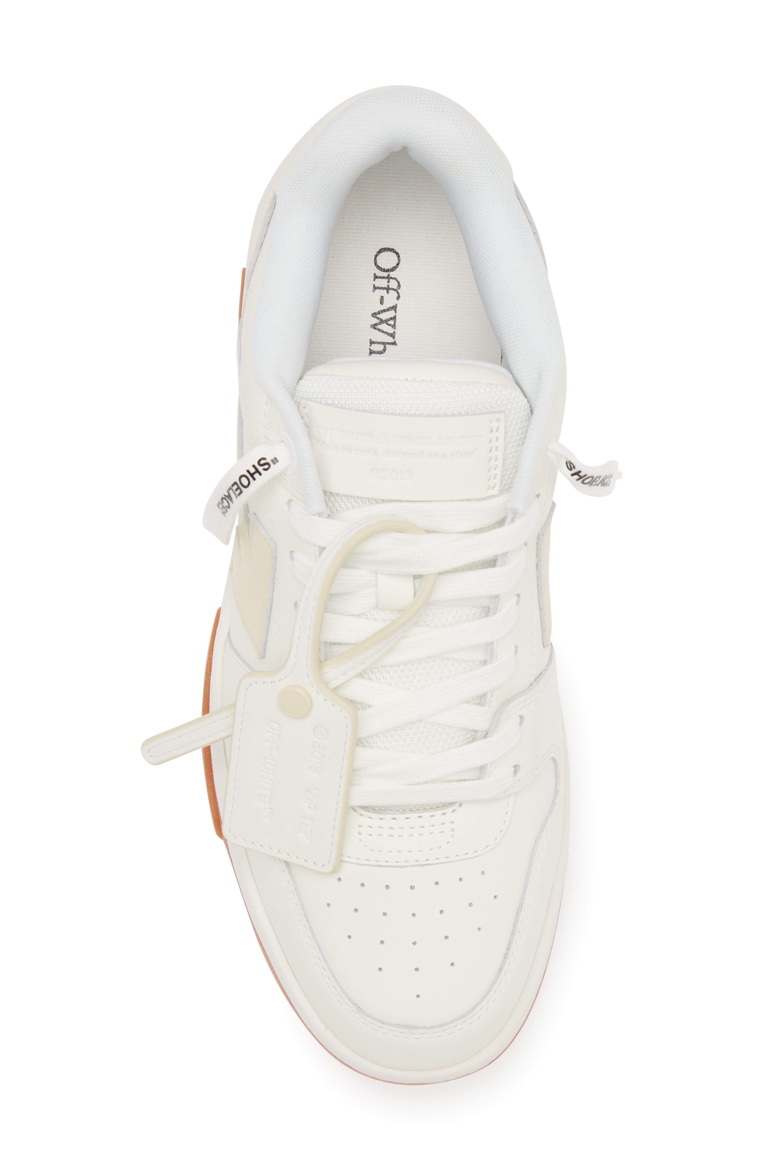 Off-White Out of Office Low Top Sneaker, Alternate, color, White Beige