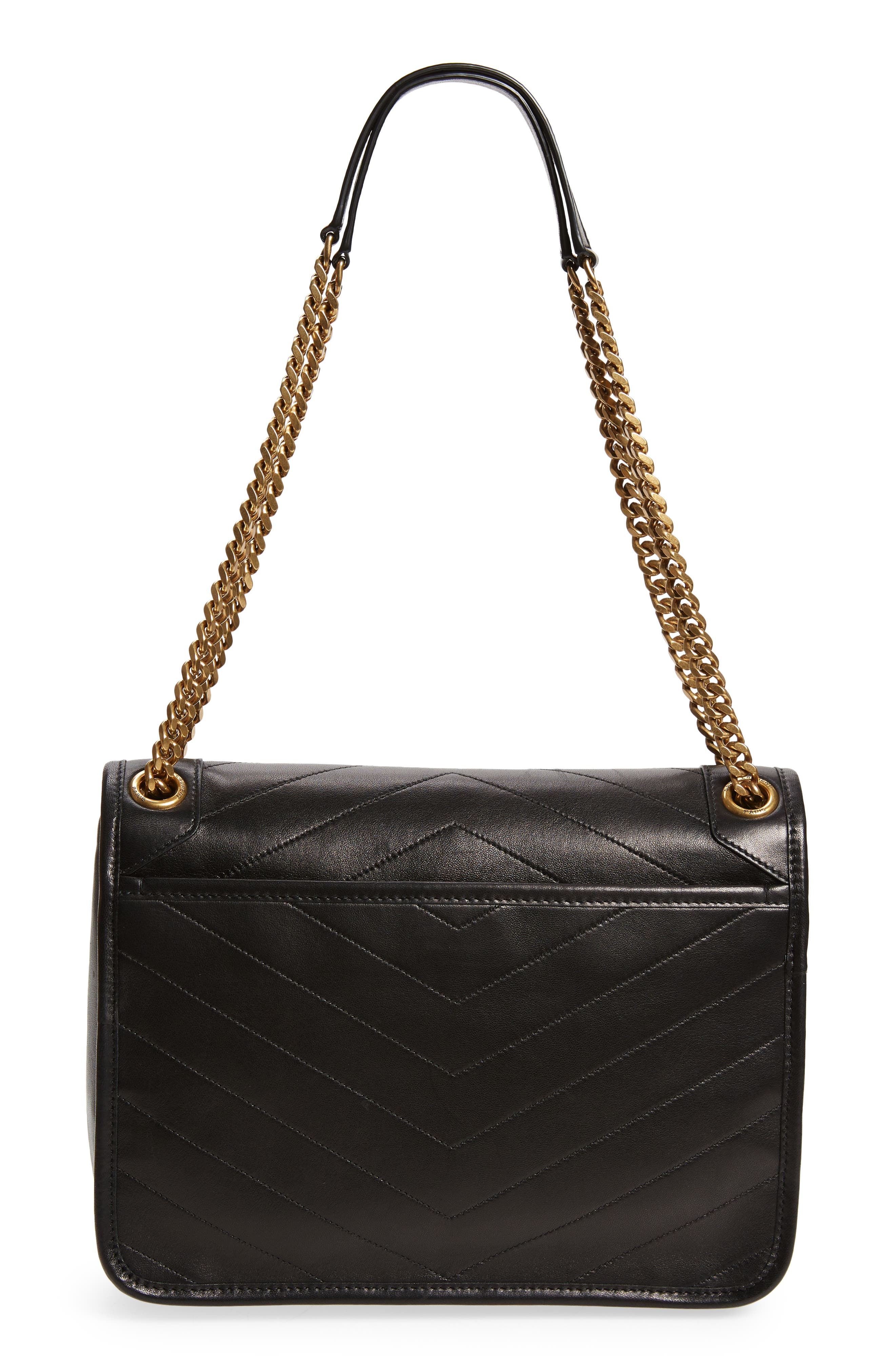 Saint Laurent Medium Niki Leather Shoulder Bag, Alternate, color, 