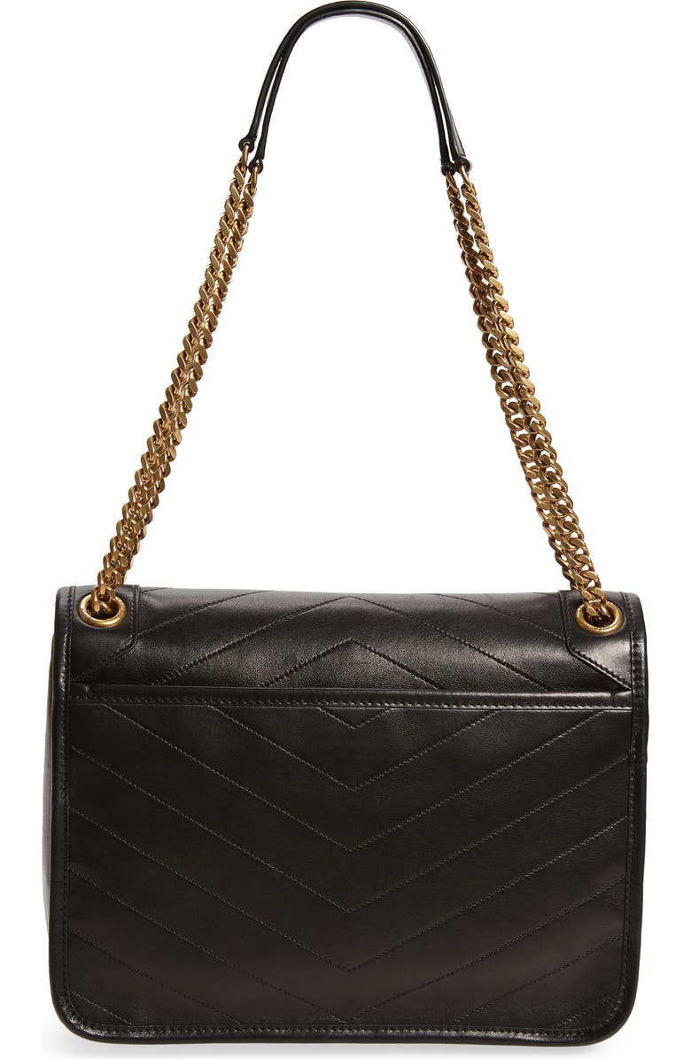 Saint Laurent Medium Niki Leather Shoulder Bag, Alternate, color,