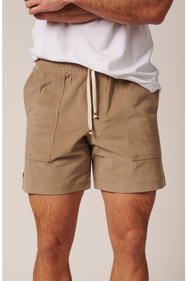 Patch Pocket Corduroy Short, Alternate, color, Fog