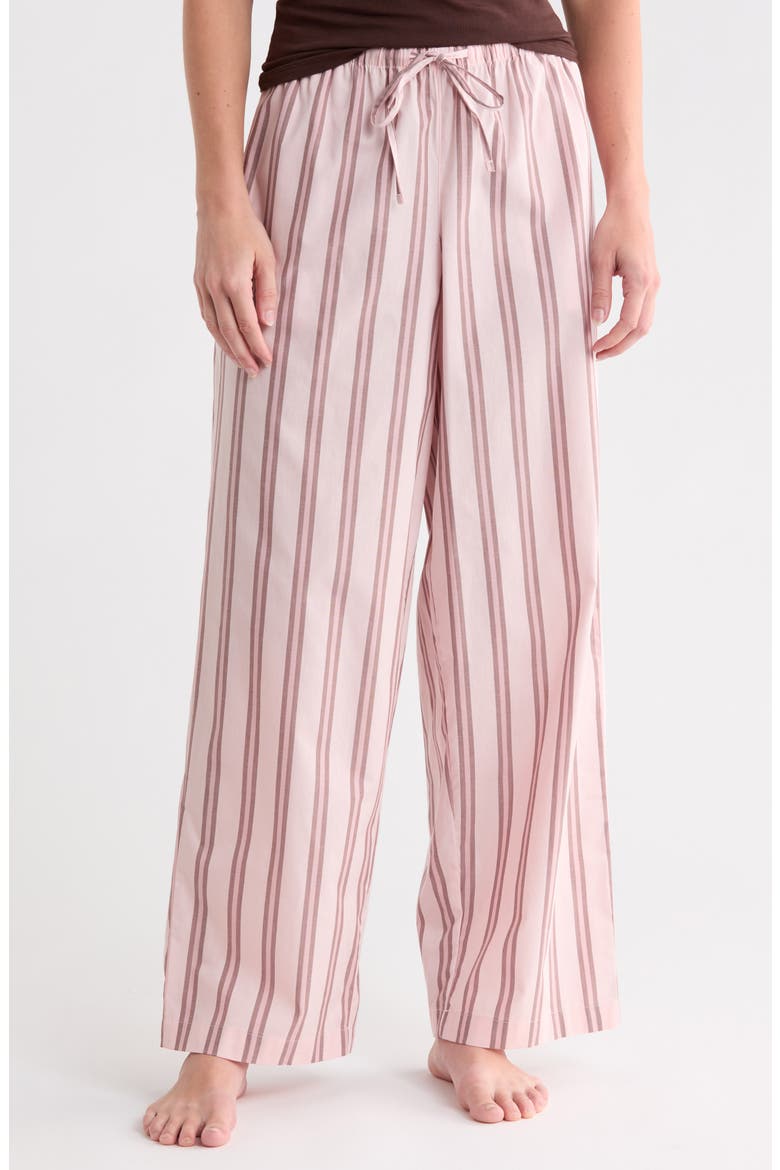 Boyfriend Pajama Pants, Main, color, PINK- BROWN NEW FUN STRIPE