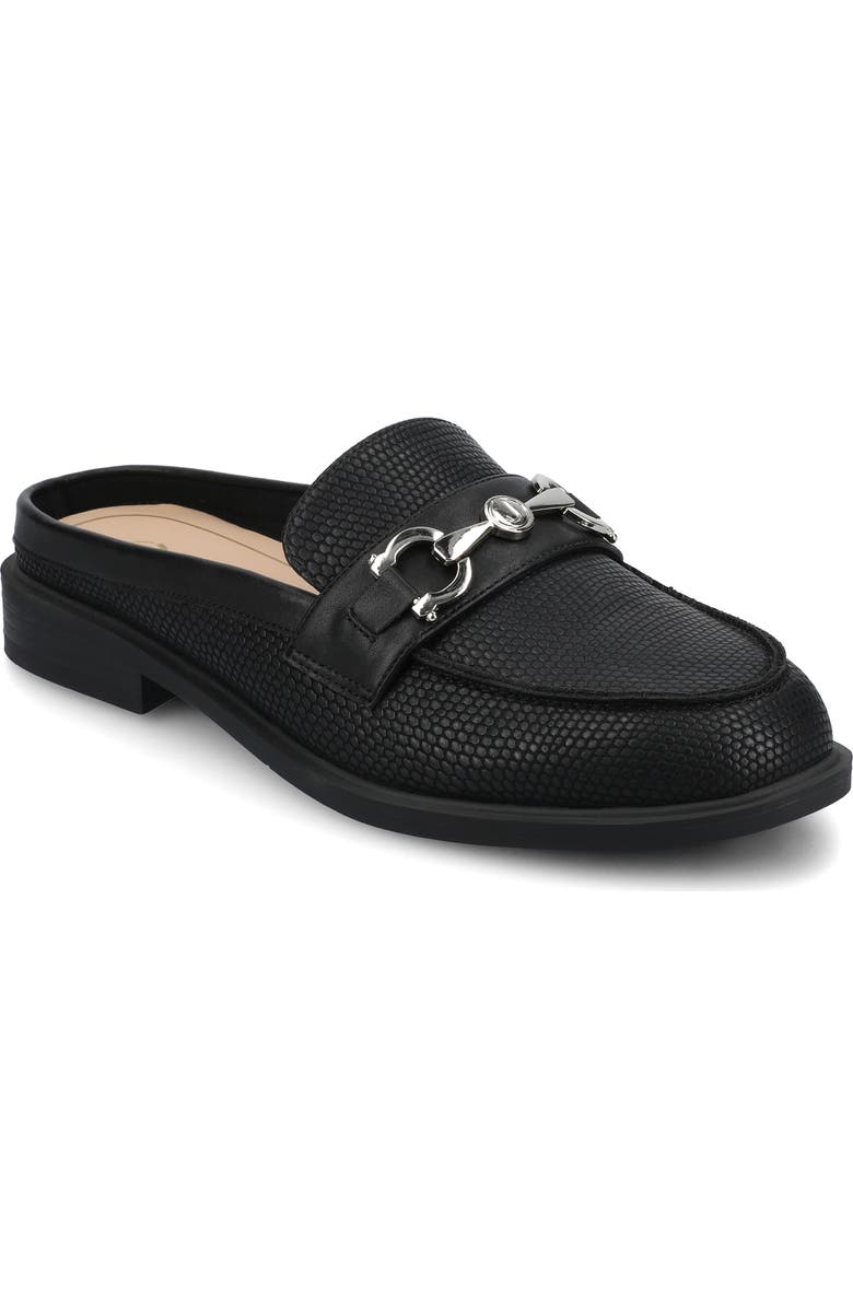 Journee Collection Rayla Bit Mule, Main, color, Black Lizard