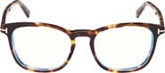 TOM FORD 52mm Square Optical Glasses