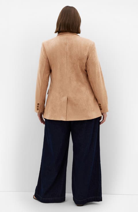 Sara Faux Suede Blazer