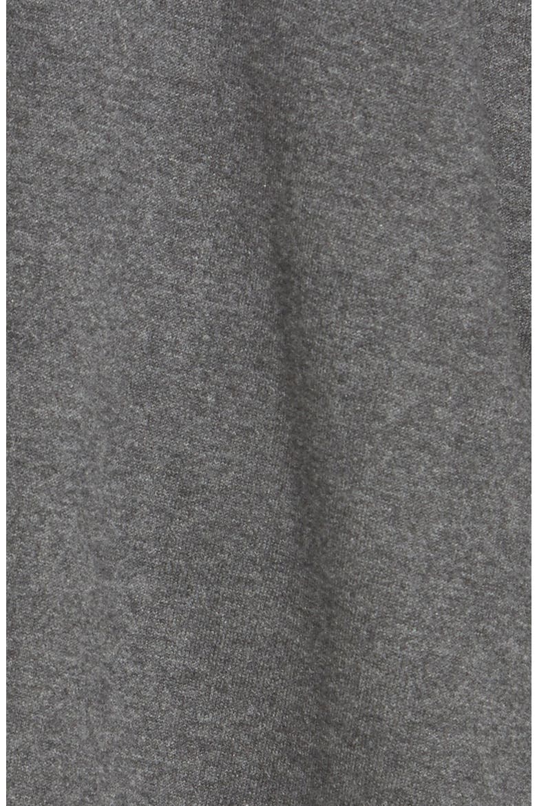 Reversible Cotton Knit Poncho, Alternate, color, MEDIUM HEATHER GREY