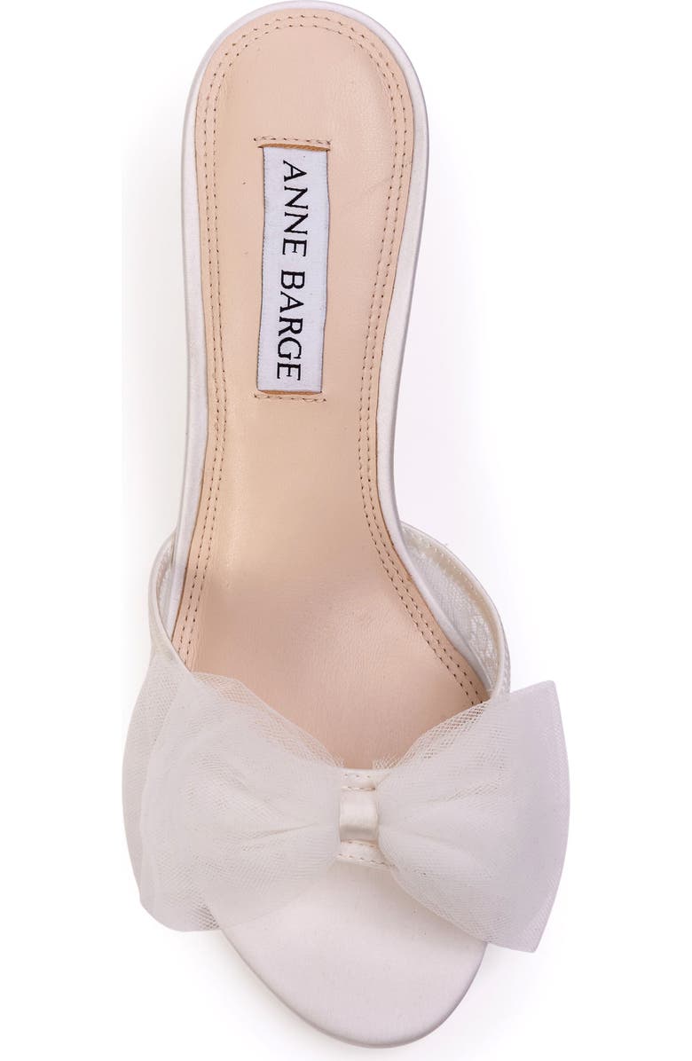 Anne Barge Sophia Mule, Alternate, color, White Satin