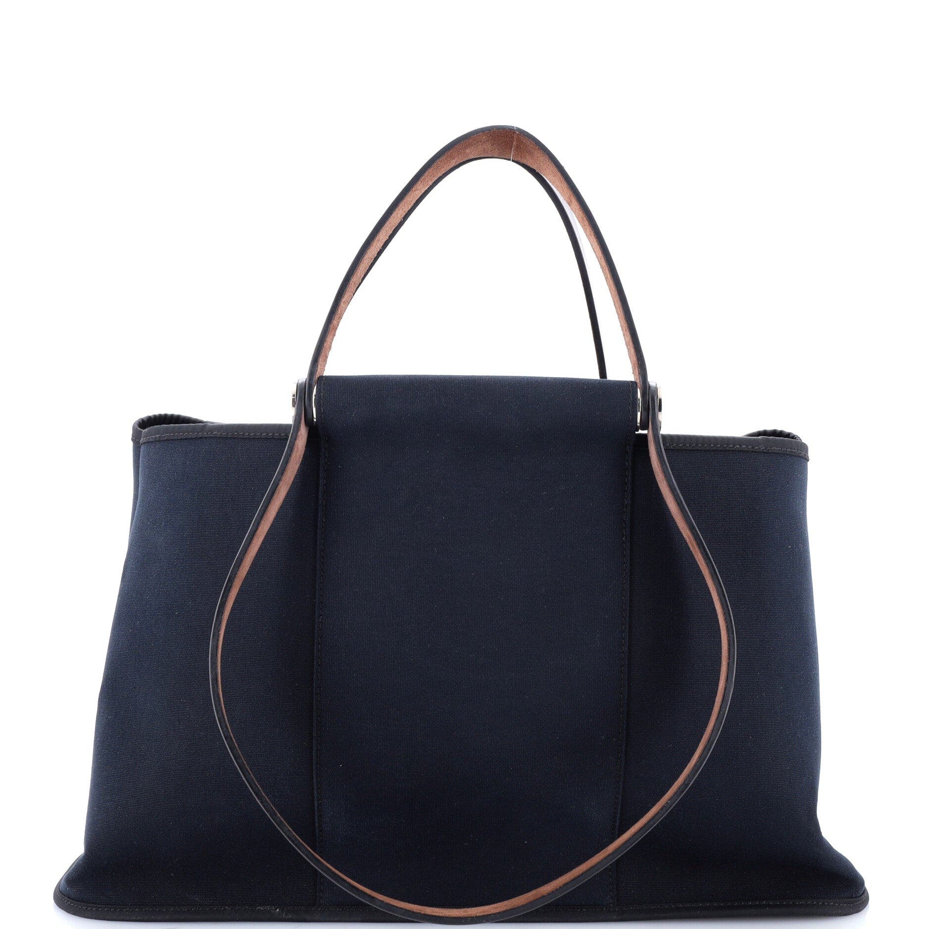 Cabag Elan Toile and Leather 39, Main, color, Bleu Indigo