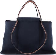 Pre-Owned Hermes Cabag Elan Toile and Leather 39