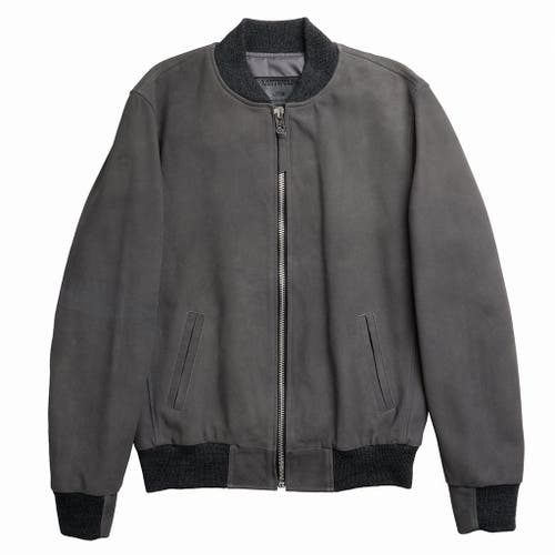 Last Wolf Elk Bomber Jacket In Gray